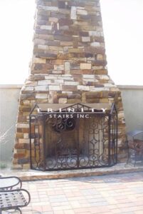 Outdoor Fire Place Screen #9