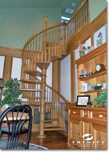 Wooden Spiral Staircase #11