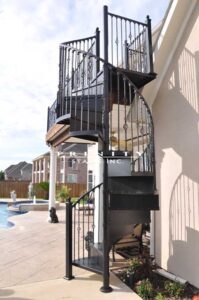 Outdoor Spiral Stairs #15
