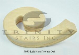 Stair Fittings - 7030 Left Hand Volute Oak