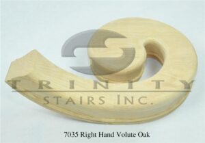 Stair Fittings - 7035 Right Hand Volute Oak