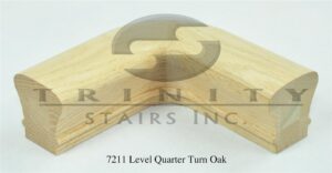 Stair Fittings - 7211 Level Quarter Turn Oak