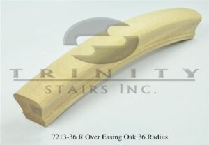 Stair Fittings - 7213-36 R Over Easing Oak 36 Radius