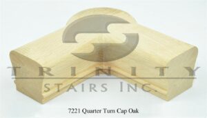 Stair Fittings - 7221 Quarter Turn Cap Oak