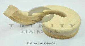 Stair Fittings - 7230 Left Hand Volute Oak