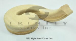 Stair Fittings - 7235 Right Hand Volute Oak