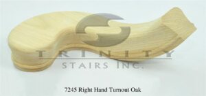 Stair Fittings - 7245 Right Hand Turnout Oak