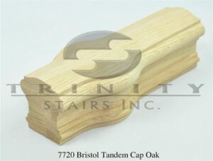Stair Fittings - 7720 Bristol Tandem Cap Oak