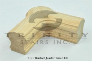 Stair Fittings - 7721 Bristol Quarter Turn Oak