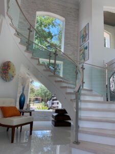 43C Glass and Steel Stairs