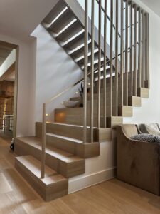 57C - Rift White Oak Hardwood Custom Diagonal Slatwall