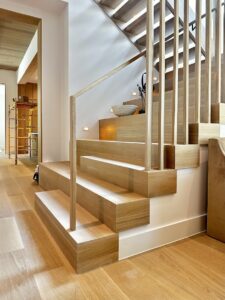 57A - Rift White Oak Hardwood Custom Diagonal Slatwall